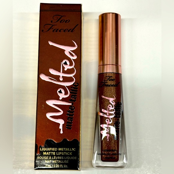 TOO FACED MELTED MATTE-TALLIC LIPSTICK - CAFFEINE QUEEN (BRAND NEW IN BOX) - Picture 1 of 2